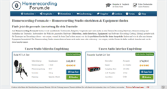 Desktop Screenshot of homerecording-forum.de